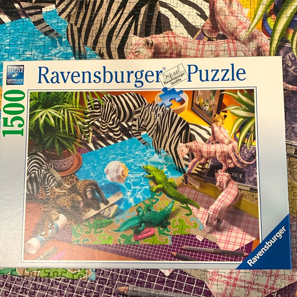 Ravensburger premium jigsaw puzzle 1500pcs exotic toy animals